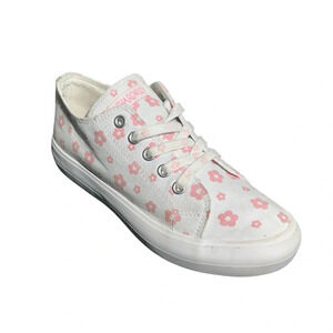CYNTHIA ROWLEY Girl Floral Lace Up Sneakers Size 3